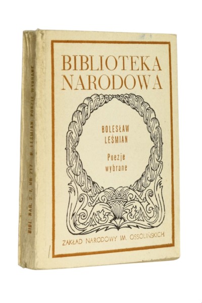Poezje wybrane Bolesław Leśmian
