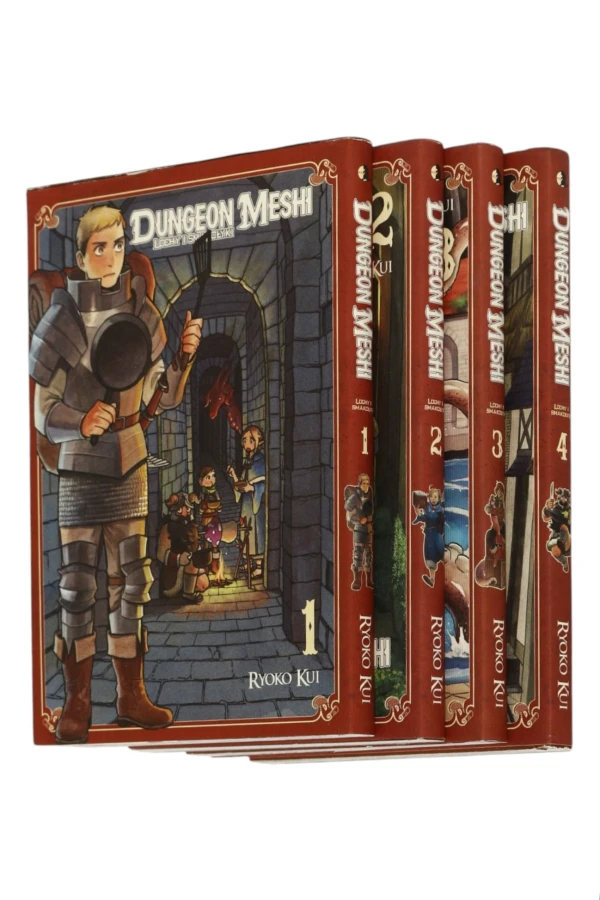 4x Kui Dungeon Meshi Lochy i smakołyki Tom 1,2,3,4