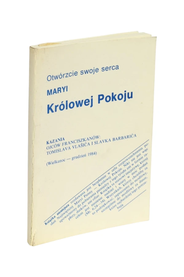 Maryi Królowej Pokoju Kazania Ojców Franciszkanów