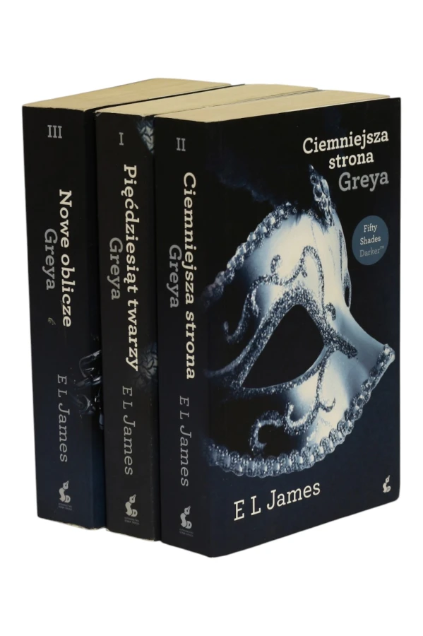 3x James Pięćdziesiąt odcieni: Pięćdziesiąt twarzy Greya/ Ciemniejsza strona Greya/ Nowe oblicze Greya