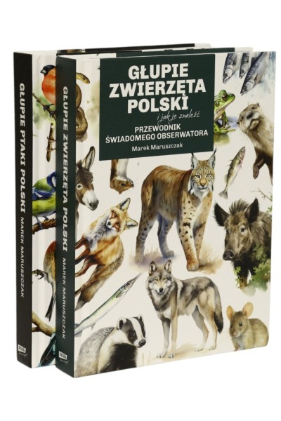 2x Maruszczak Przewodnik świadomego obserwatora: Głupie ptaki Polski/ Głupie zwierzęta Polski