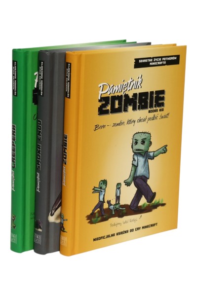 3x Sekretne życie potworów Minecrafta: Pamiętnik Zombie