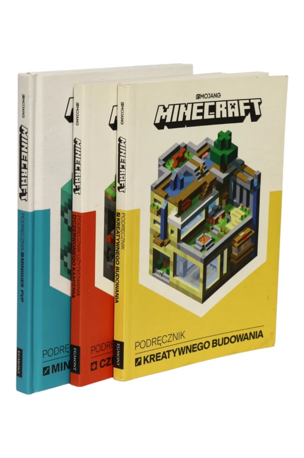 3x Minecraft Podręcznik minigier PVP/ Podręcznik kreatywnego budowania