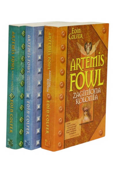 3x Colfer Artemis Fowl Zaginiona kolonia/ Fortel wróżki/ Arktyczna przygoda