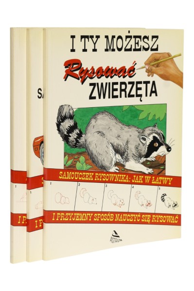 3x I ty możesz rysować: Zwierzęta/ Samochody, samoloty, statki i inne pojazdy/ Domy i nie tylko
