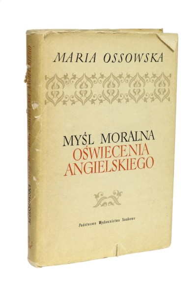 Myśl Moralna Oświecenia Angielskiego Ossowska