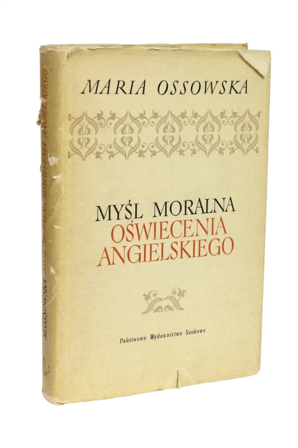 Myśl Moralna Oświecenia Angielskiego Ossowska