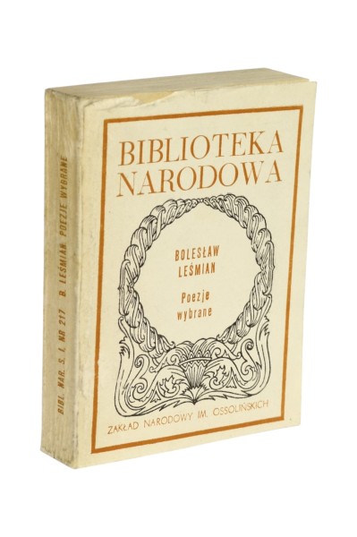 BN Poezje wybrane Bolesław Leśmian