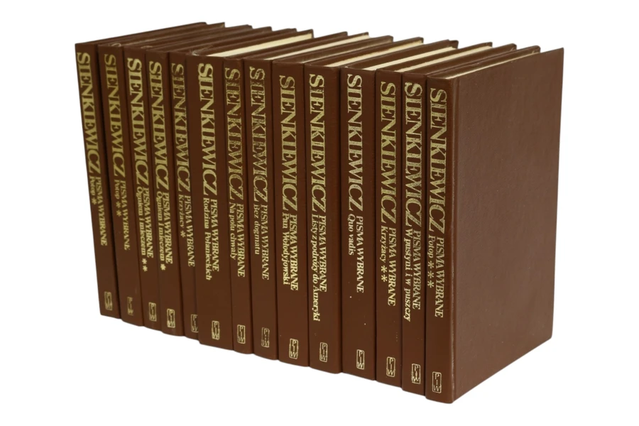 14x Sienkiewicz Pisma Wybrane: Trylogia/ Krzyżacy/ Na polu chwały